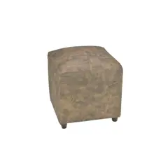 BILDUN - Pouf Cuero Sintético Café