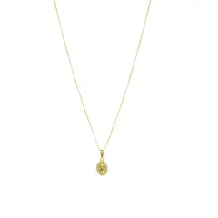 ANDREA COGGIOLA JOYAS - Collar Virgen De Los Rayos Veneciana Enchapado Oro 18K