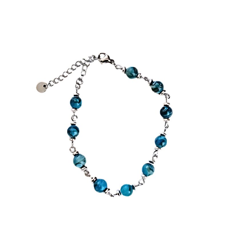 GENERICO - Pulsera Turquesa Piedra Pulida