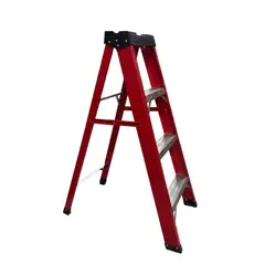GENERICO - Escalera de Fibra de Vidrio Tipo Tijera 4 Peldaños