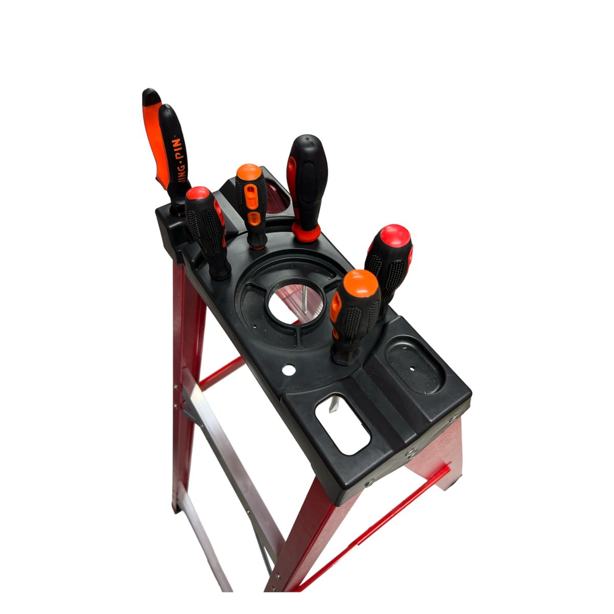 GENERICO - Escalera de Fibra de Vidrio Tipo Tijera 4 Peldaños