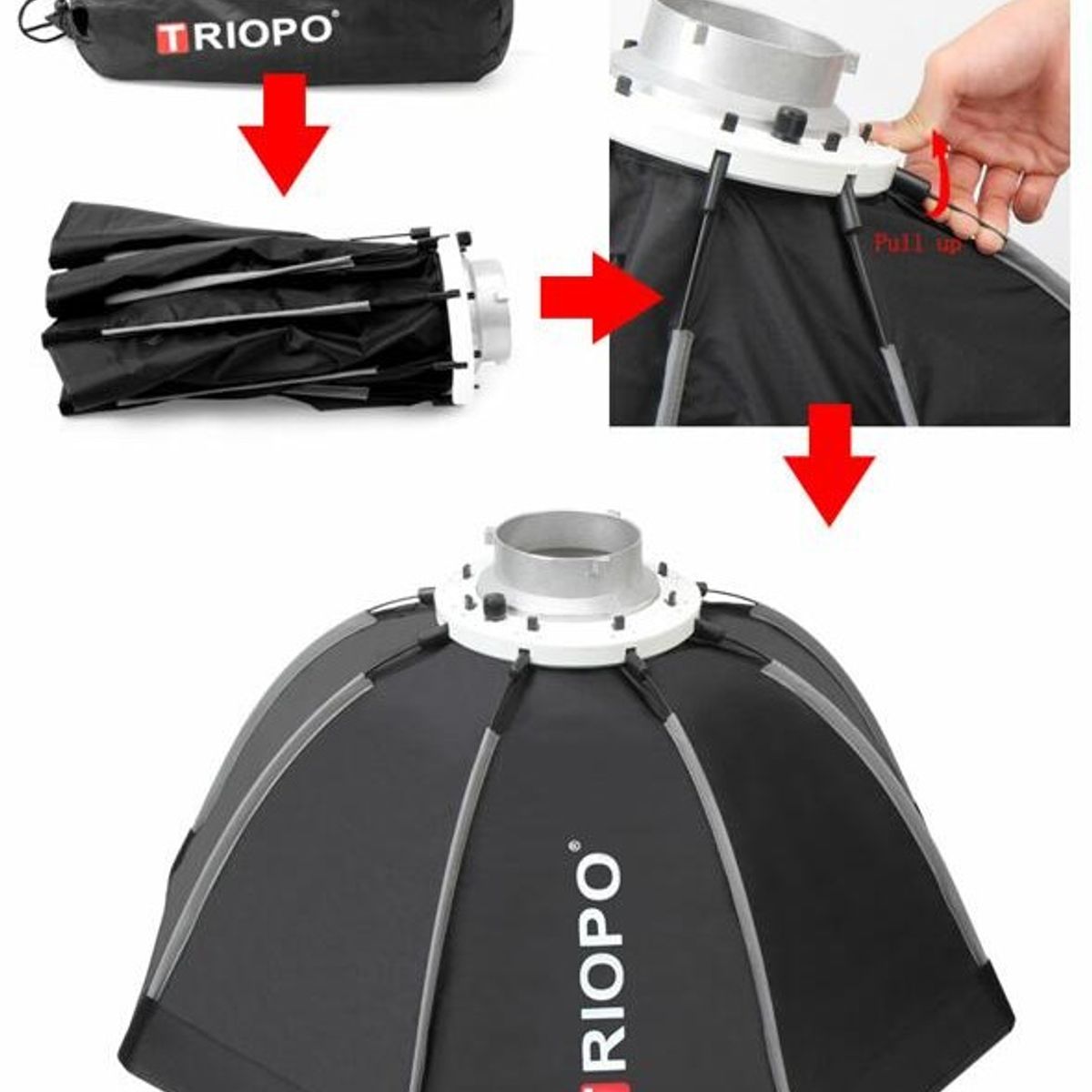 GENERICO - SOFTBOX OCTAGONAL TRIOPO 55CM BOWENS K2-55