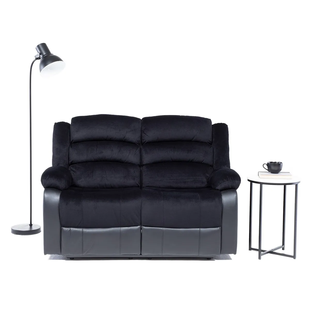 VYS SPA - SOFA RECLINABLE 2 CUERPOS BLACK VENOM
