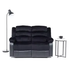 VYS SPA - SOFA RECLINABLE 2 CUERPOS BLACK VENOM
