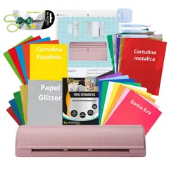 SILHOUETTE - KIT PAPELERIA FULL CAMEO 5 ROSADA