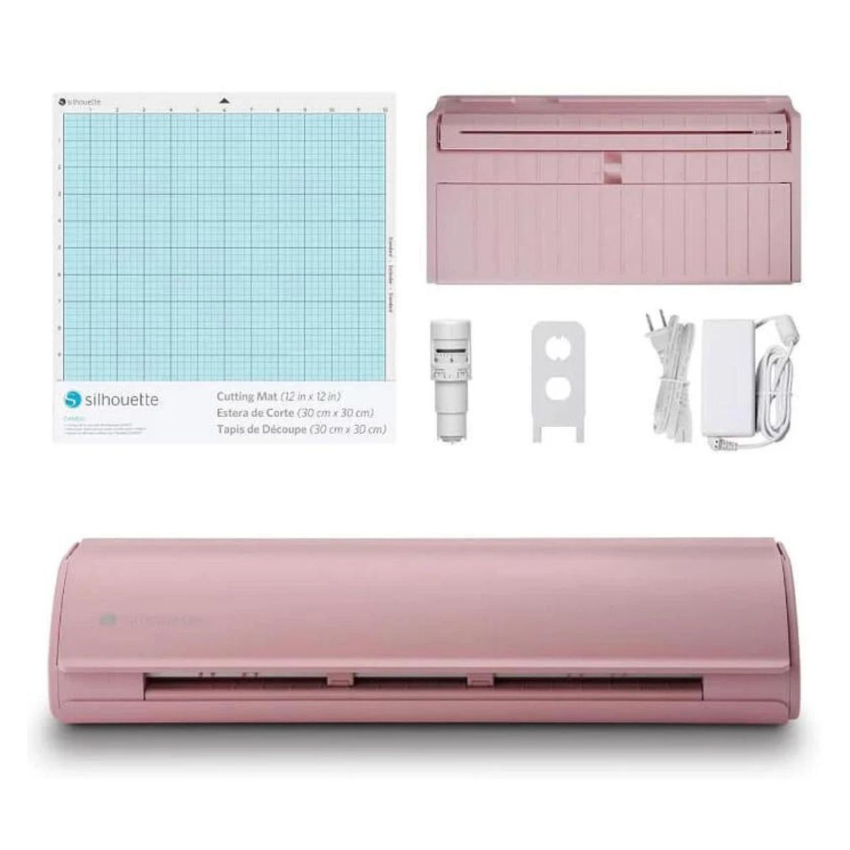 SILHOUETTE - KIT PAPELERIA FULL CAMEO 5 ROSADA + CURSO GRATIS