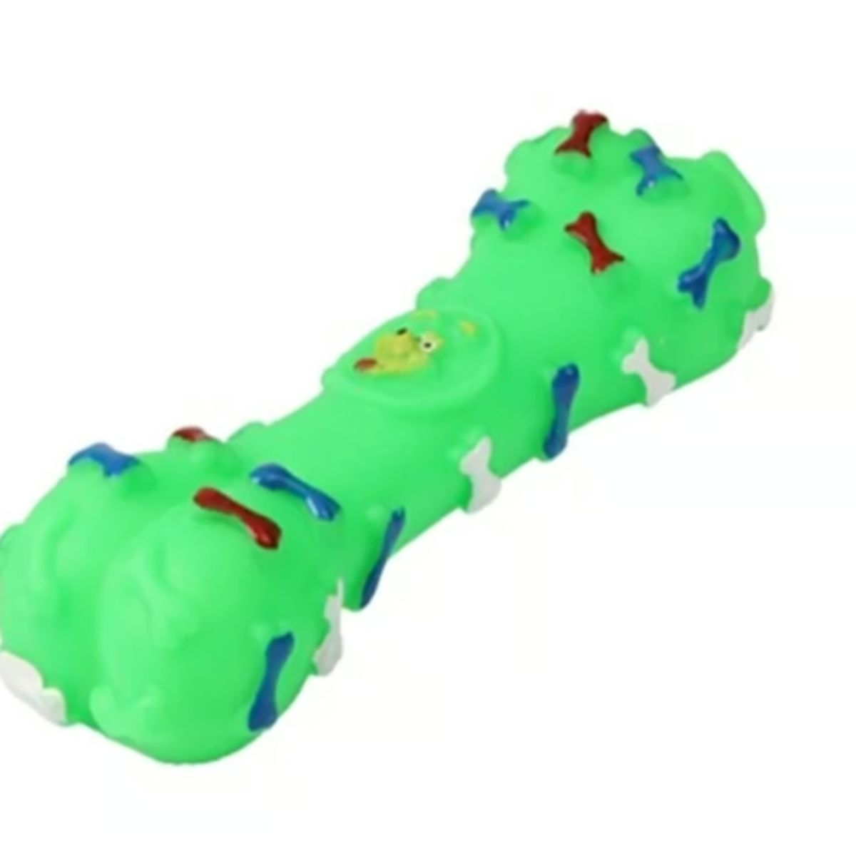 GENERICO - Hueso Para Perro Con Huellas Y Sonido Verde