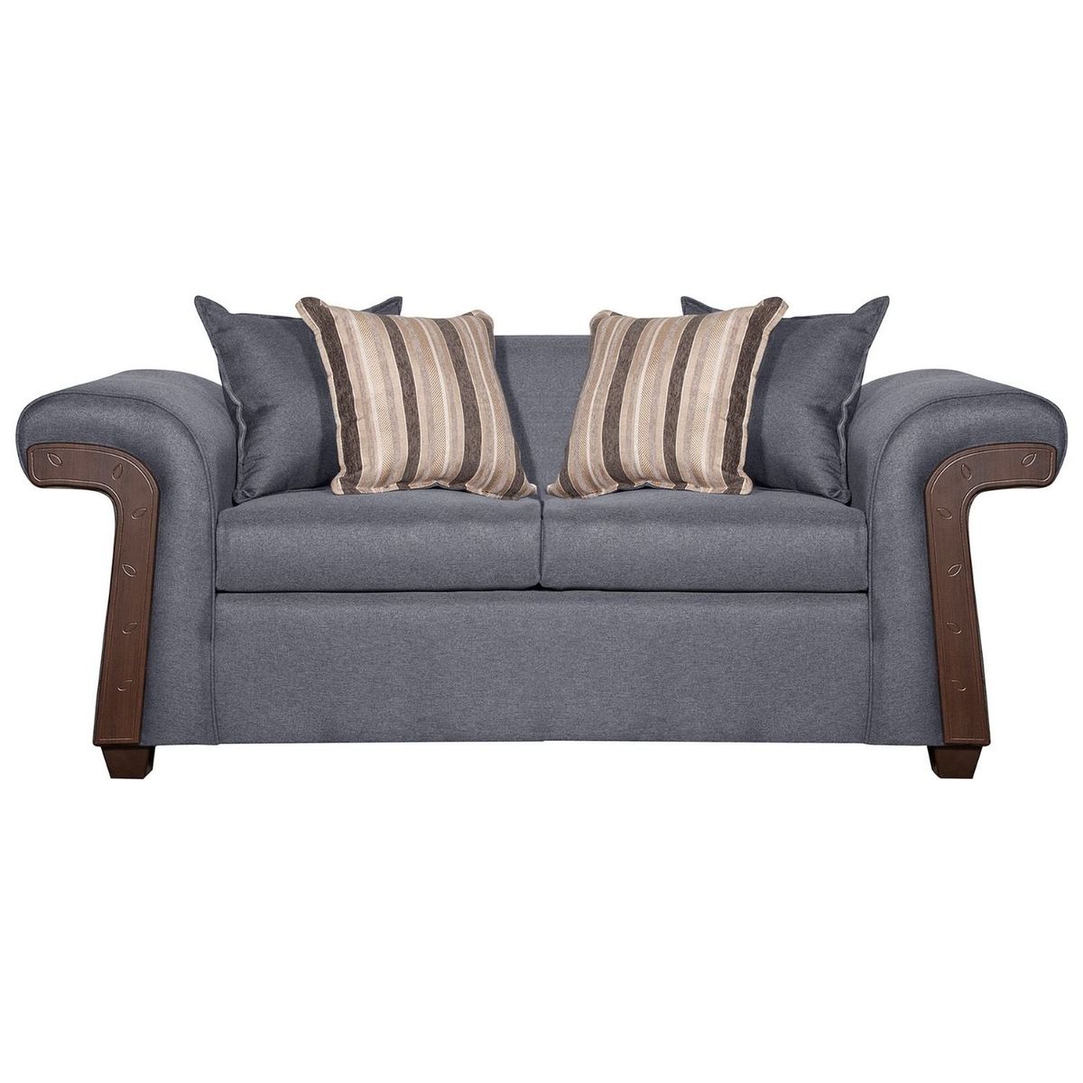 RUZAM MOBEL - SOFÁ 2 CUERPOS NAPOLES GRIS