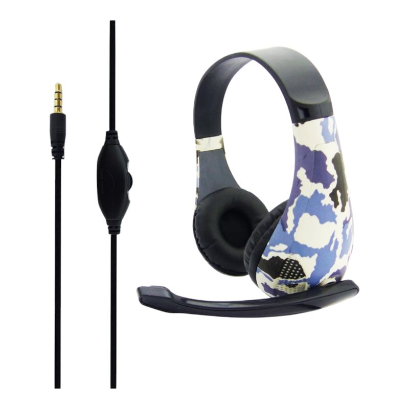 GENERICO - Audifono Para Gamer Con Microfono PS4Xbox Camuflado reg volumen