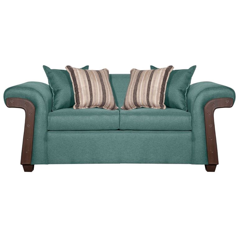 SOFA 2 CUERPOS NAPOLES VERDE AGUA