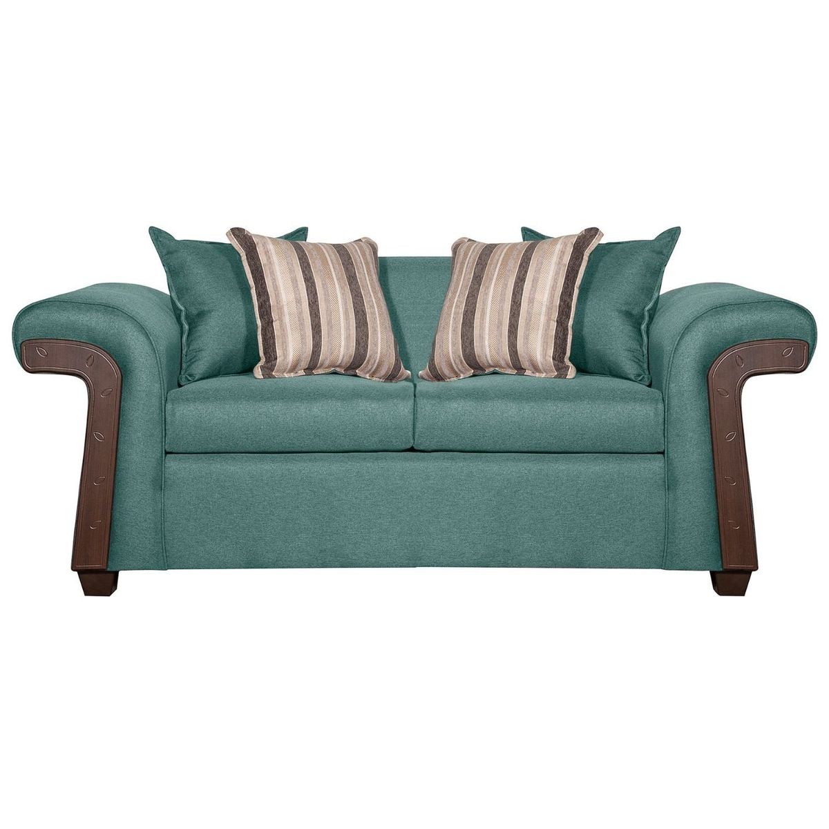 RUZAM MOBEL - SOFÁ 2 CUERPOS NAPOLES VERDE AGUA