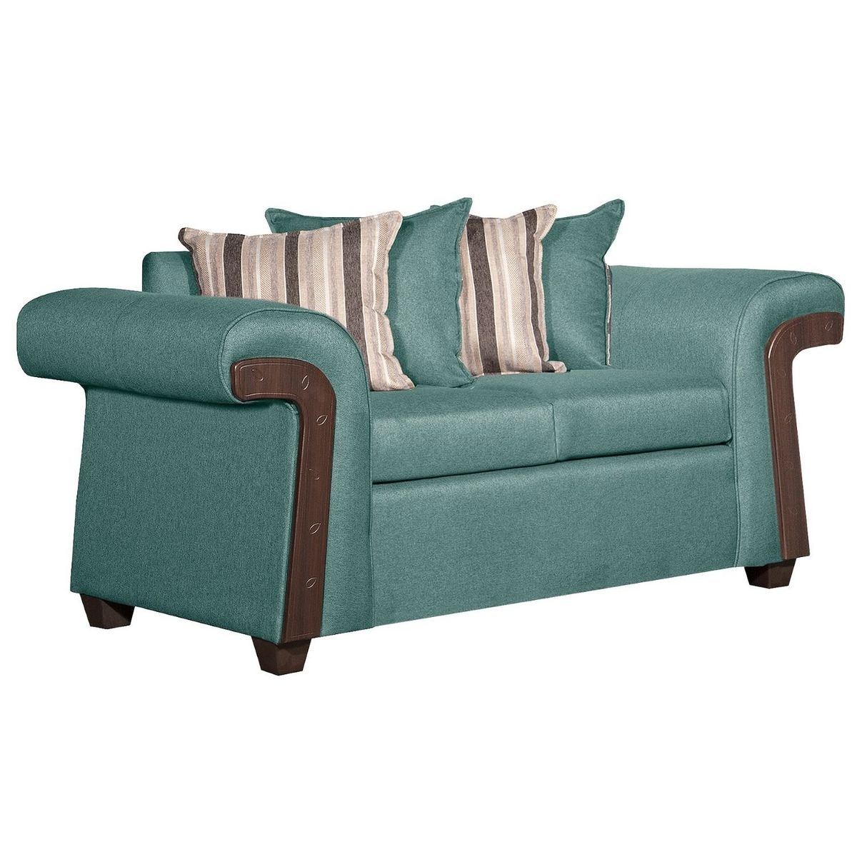 RUZAM MOBEL - SOFÁ 2 CUERPOS NAPOLES VERDE AGUA