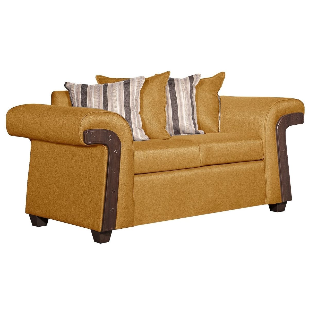 RUZAM MOBEL - SOFÁ 2 CUERPOS NAPOLES MOSTAZA