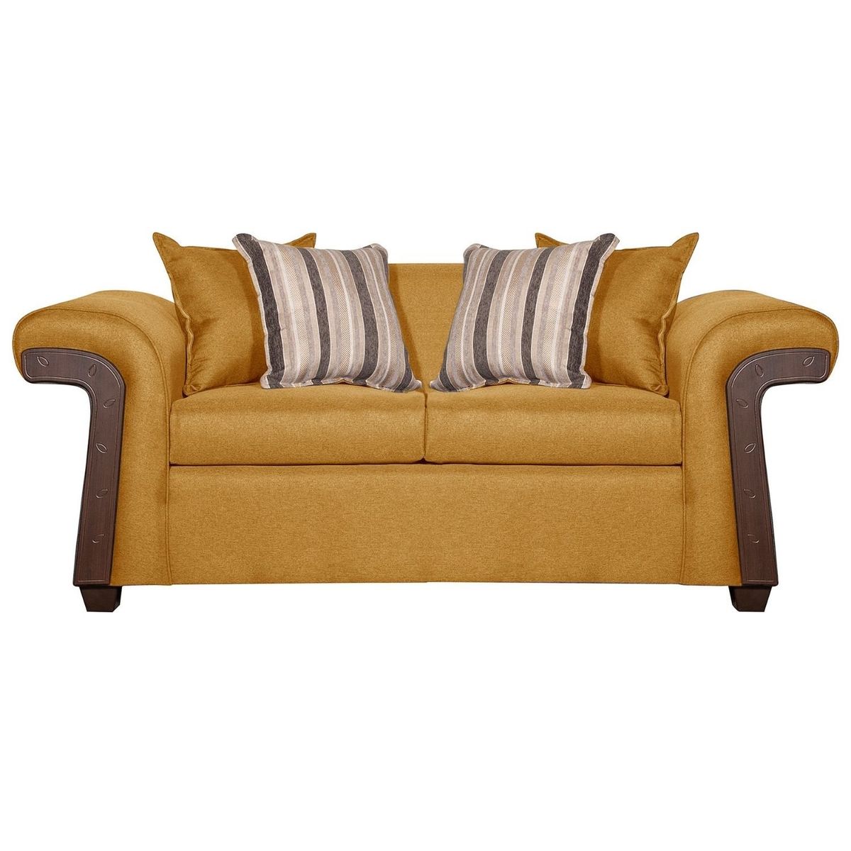 RUZAM MOBEL - SOFÁ 2 CUERPOS NAPOLES MOSTAZA