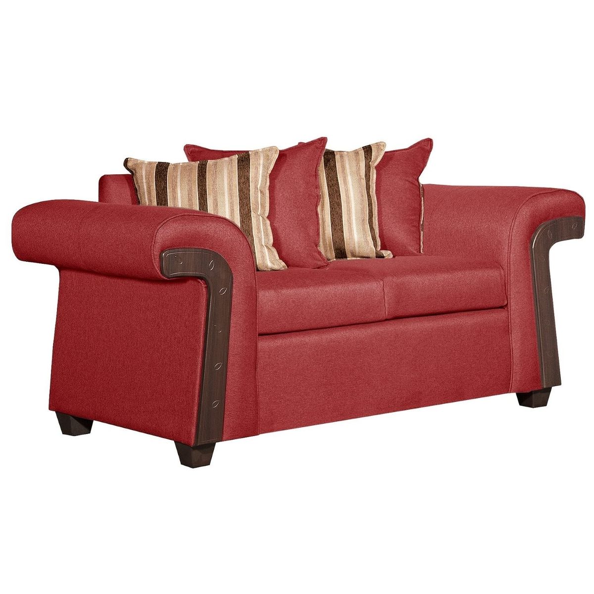 RUZAM MOBEL - SOFÁ 2 CUERPOS NAPOLES ROJO