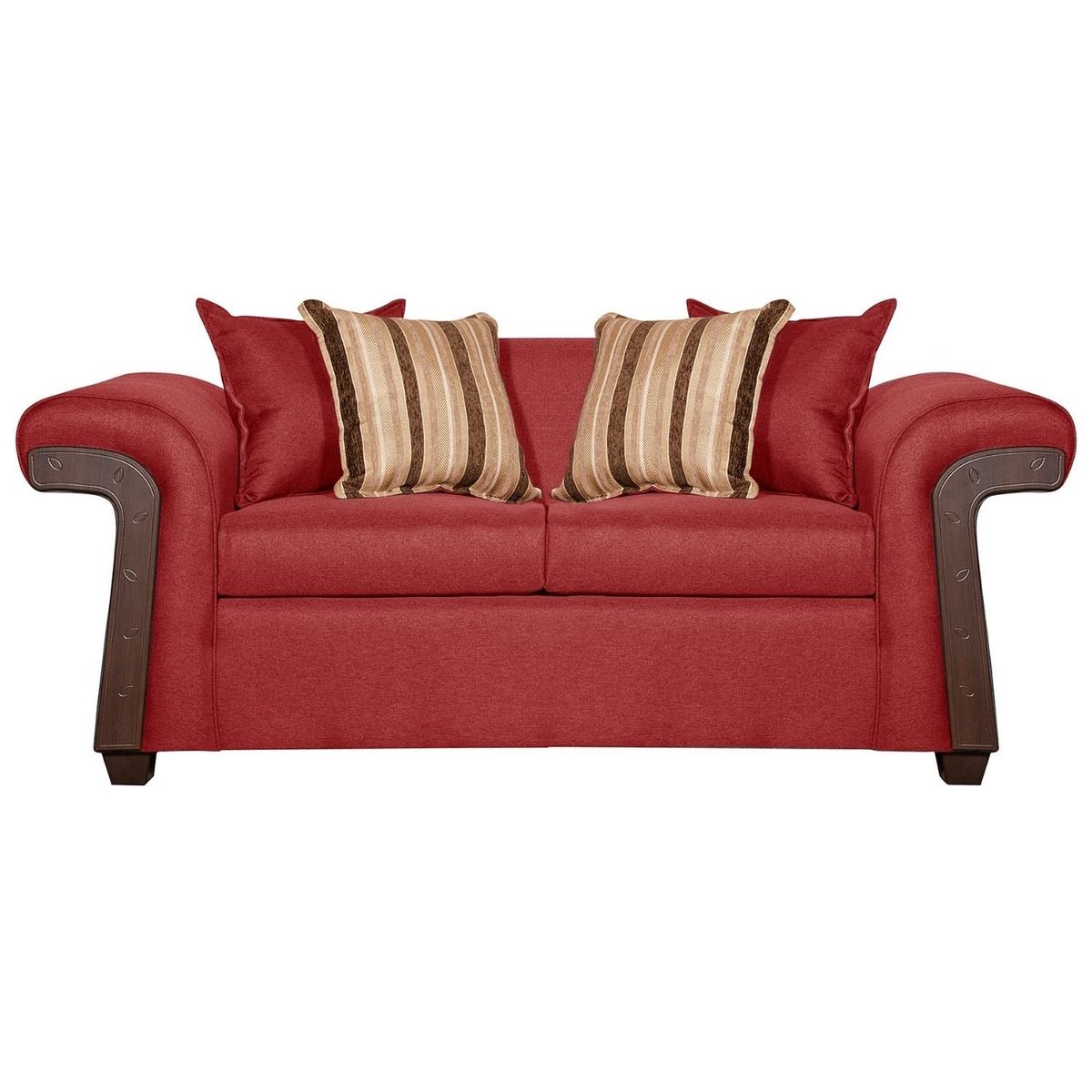 RUZAM MOBEL - SOFÁ 2 CUERPOS NAPOLES ROJO