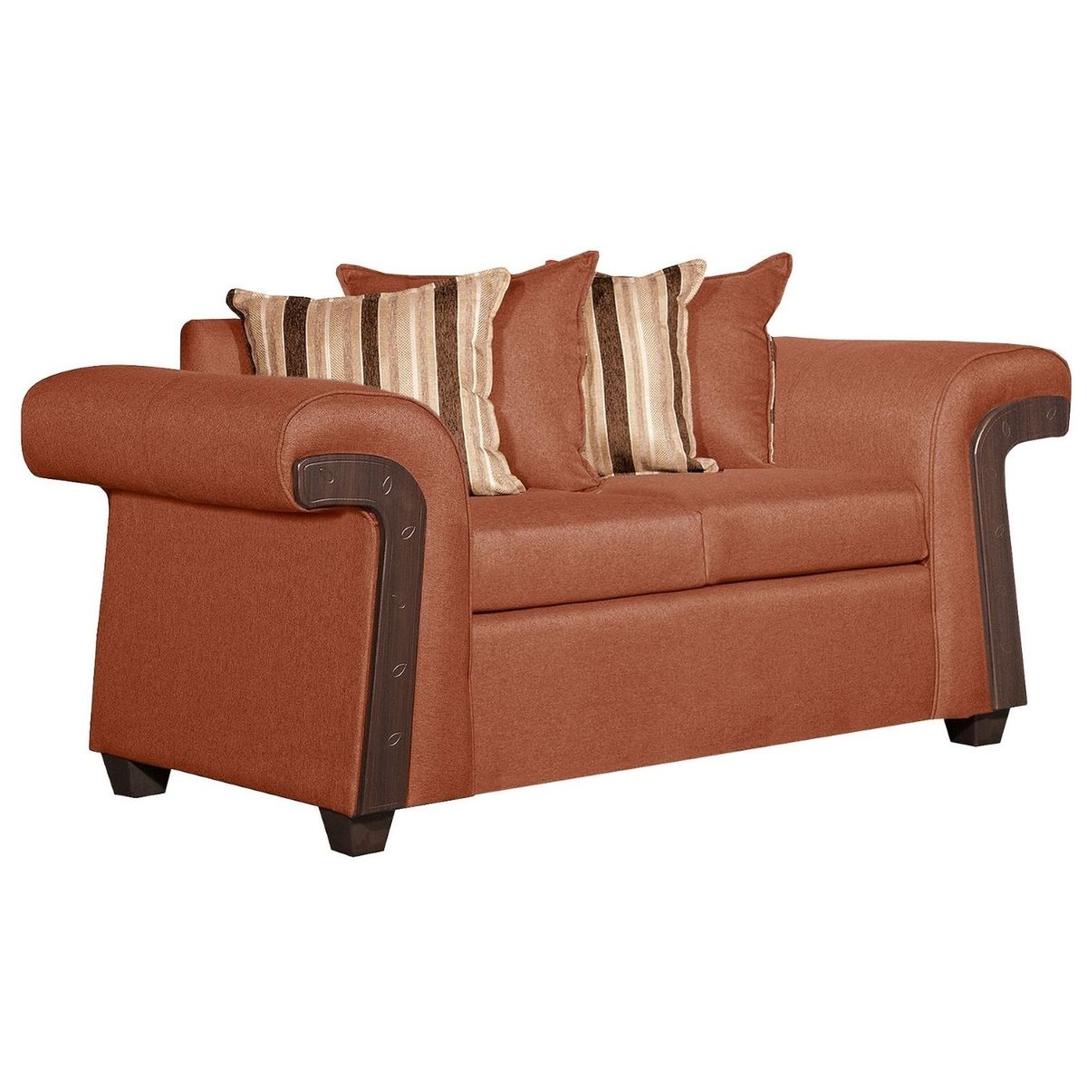 RUZAM MOBEL - SOFÁ 2 CUERPOS NAPOLES TERRACOTA