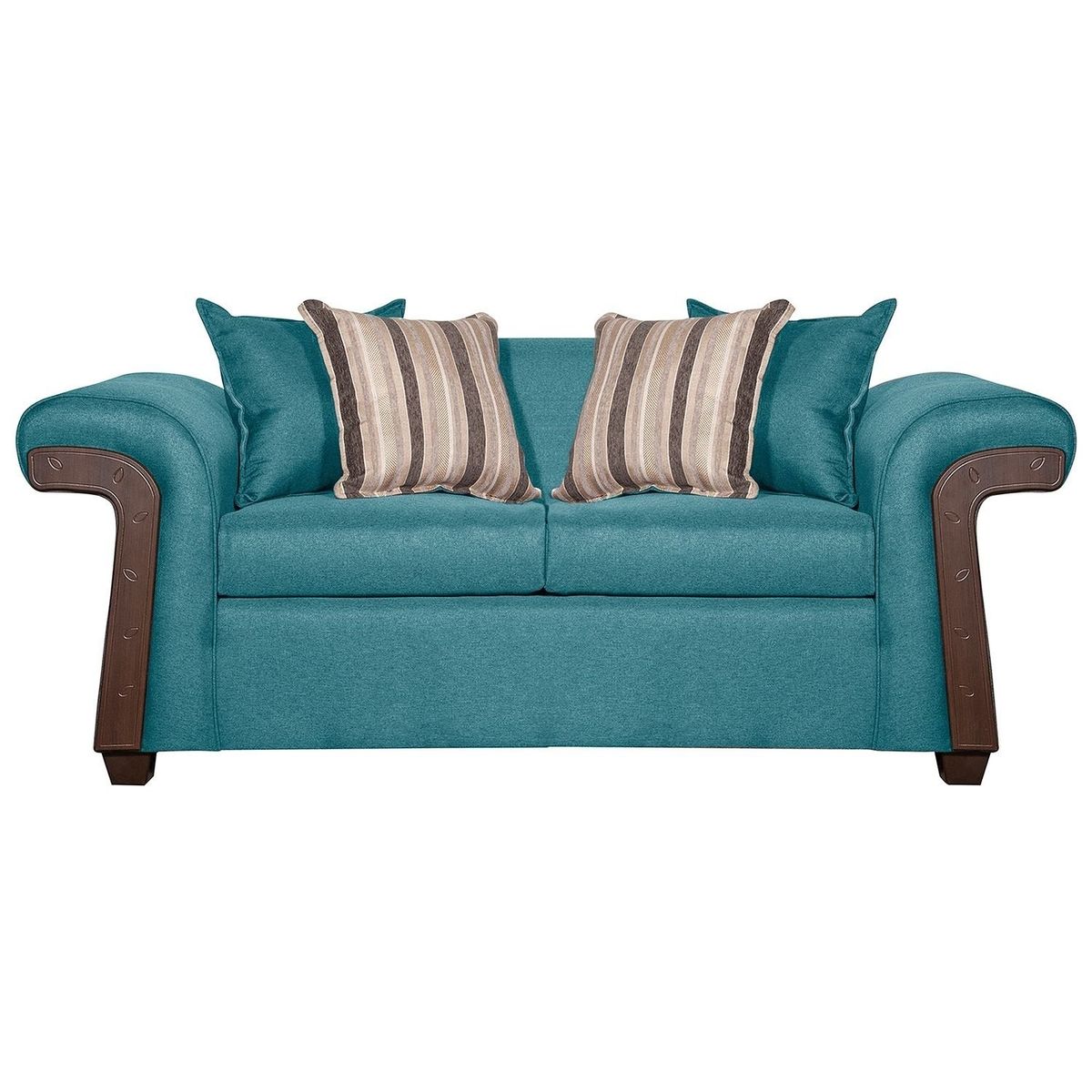 RUZAM MOBEL - SOFÁ 2 CUERPOS NAPOLES TURQUESA