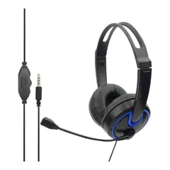 GAMERPRO - Audifonos Para Gamer Con Microfono Multimedia Para PS4 Xbox azul