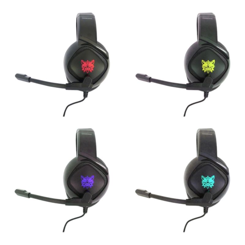 ONIKUMA - Audifono Para Gamer Con Microfono PS4XBOX Switch K19 Con Luz roja
