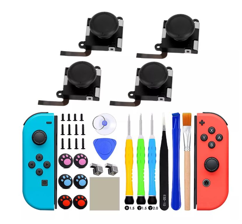 GENERICO Kit De Reparación Mando Joycon 33 Pcs Para Nintendo Switch