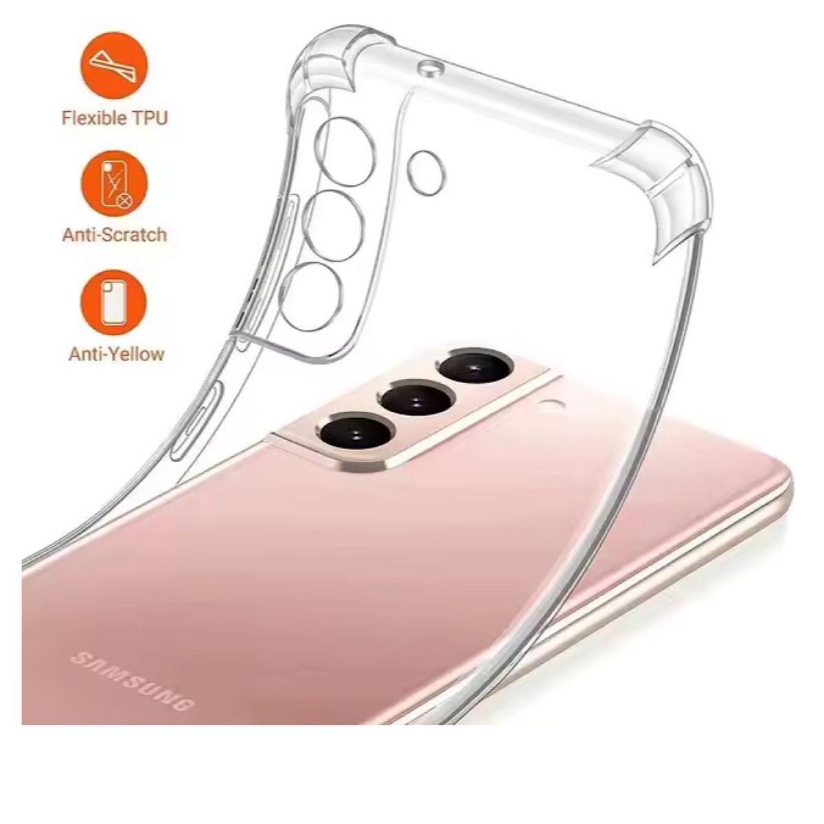 GENERICO - Carcasa Transparente Reforzada Para Samsung S22 Plus