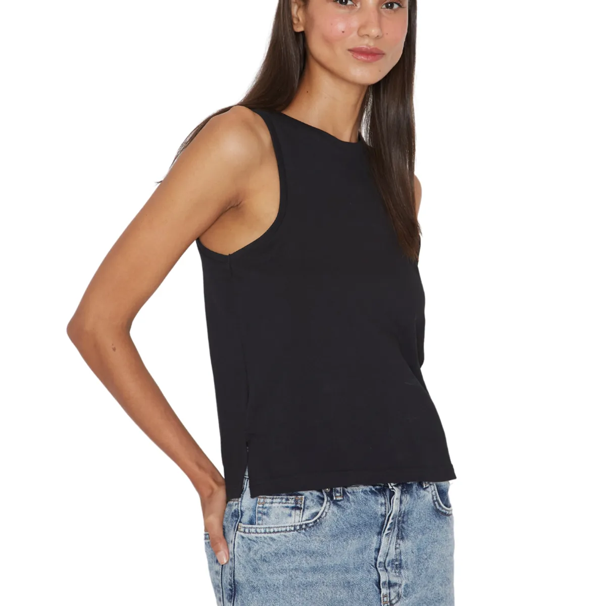 JACINTA TIENDA - Polera Colomba negra Jacinta Tienda