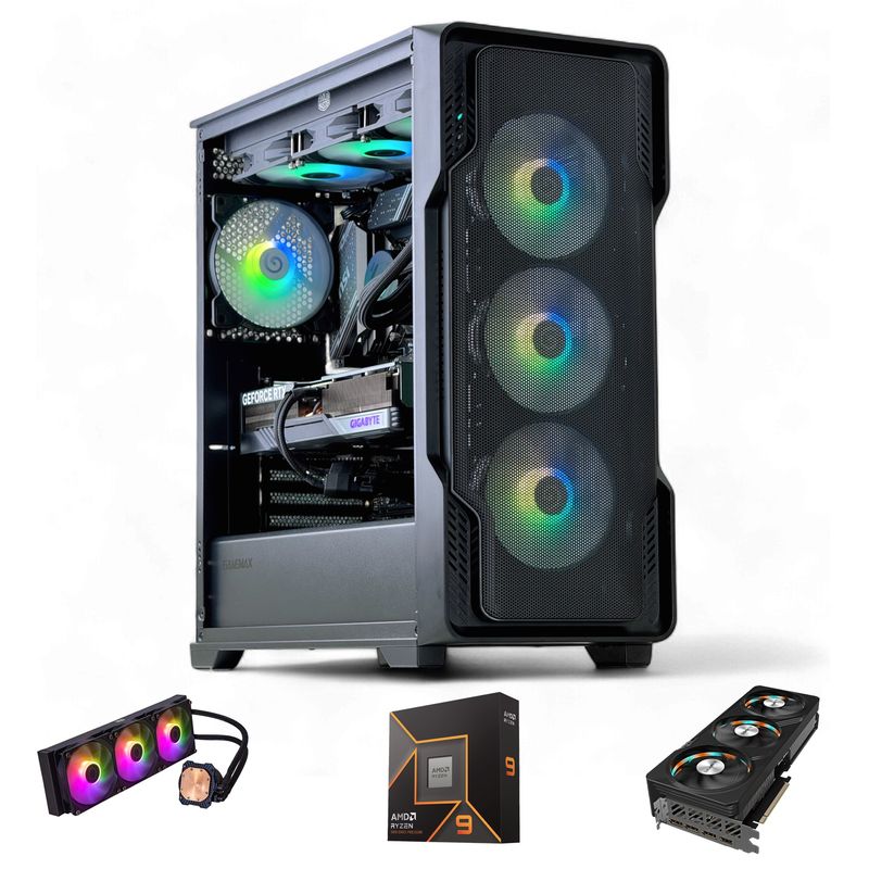 HYPERPC - PC GAMER Siege AMD RYZEN 9 9900X 32gb 1Tb RTX 4070 Ti SUPER WiFi