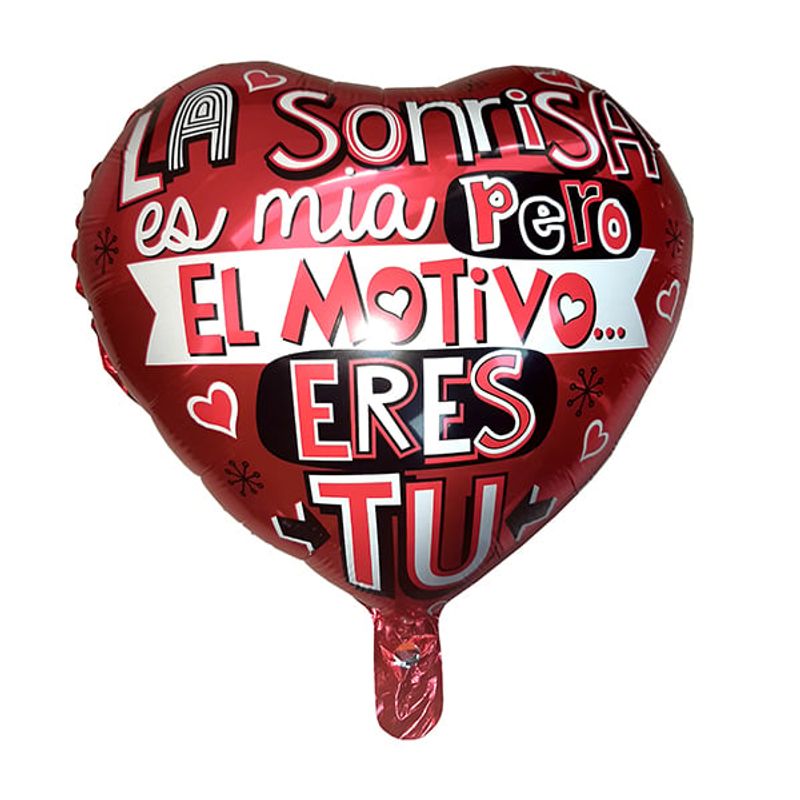 GENERICO - GLOBO METALICO 18 EL MOTIVO X 1UNI