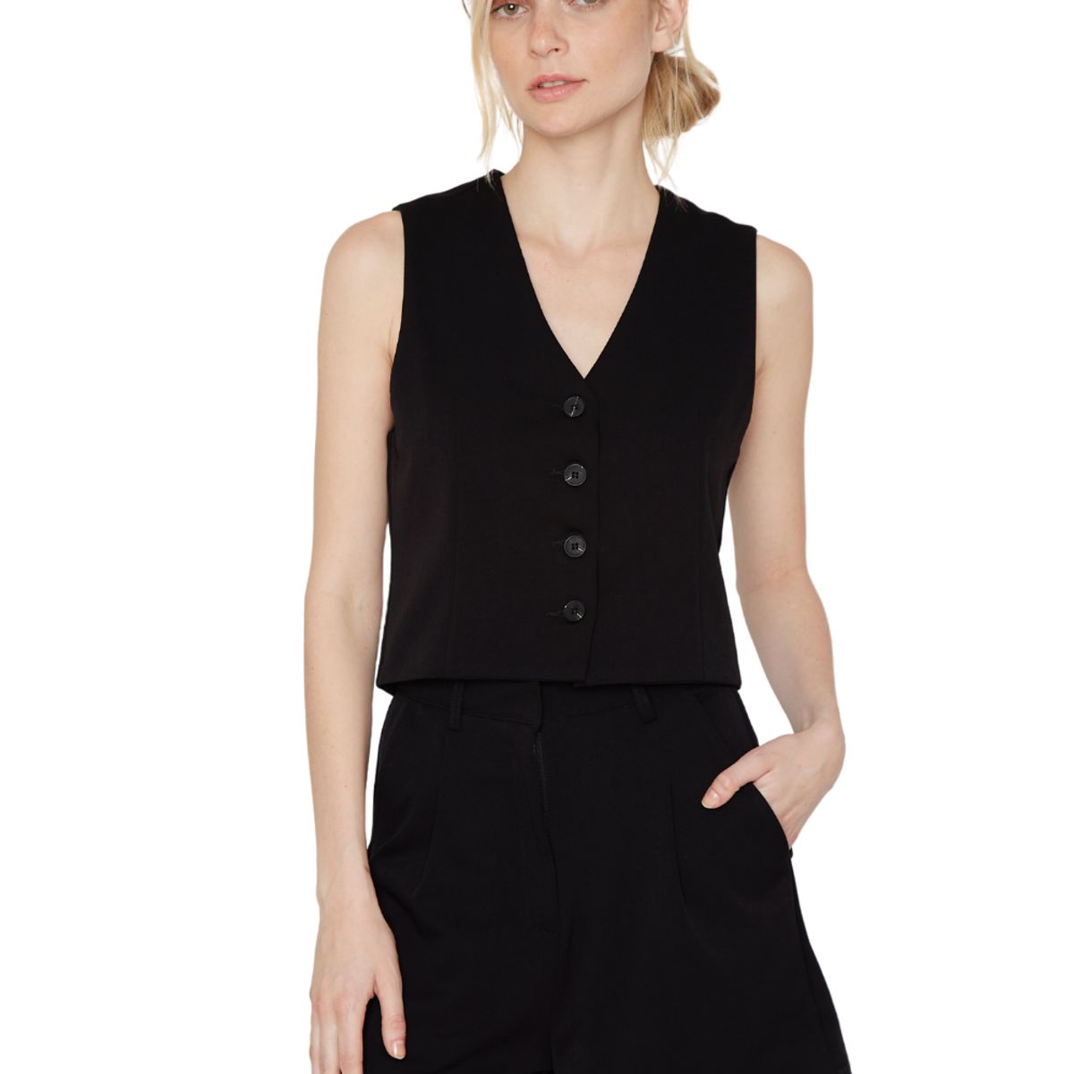 JACINTA TIENDA - Vest Owen negro Jacinta Tienda
