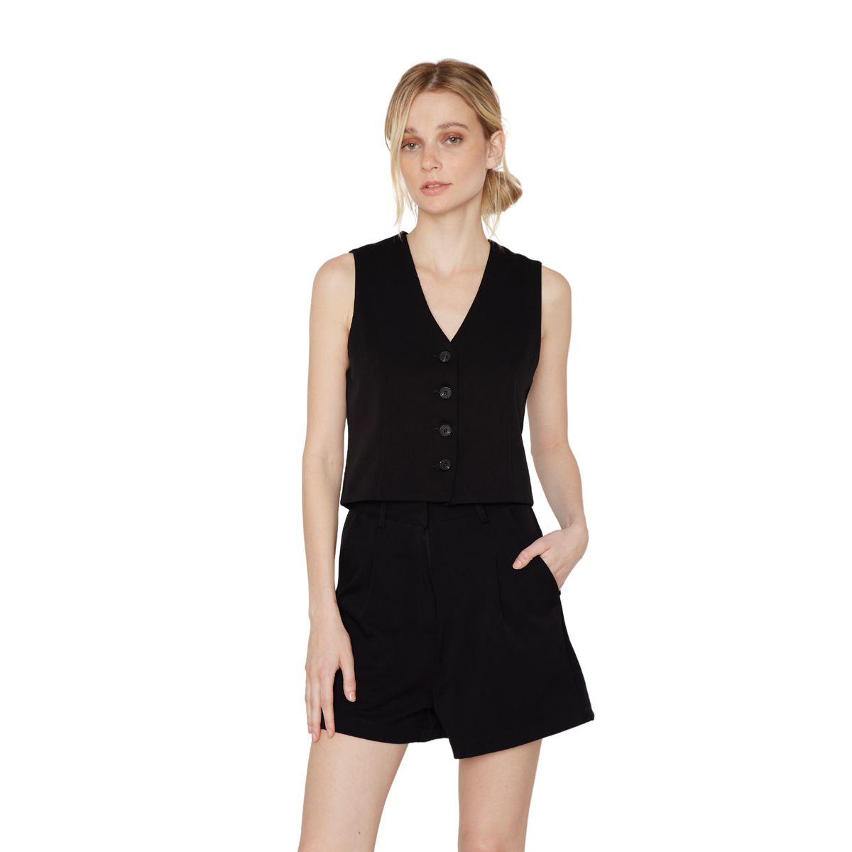 JACINTA TIENDA - Vest Owen negro Jacinta Tienda