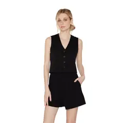 JACINTA TIENDA - Vest Owen negro