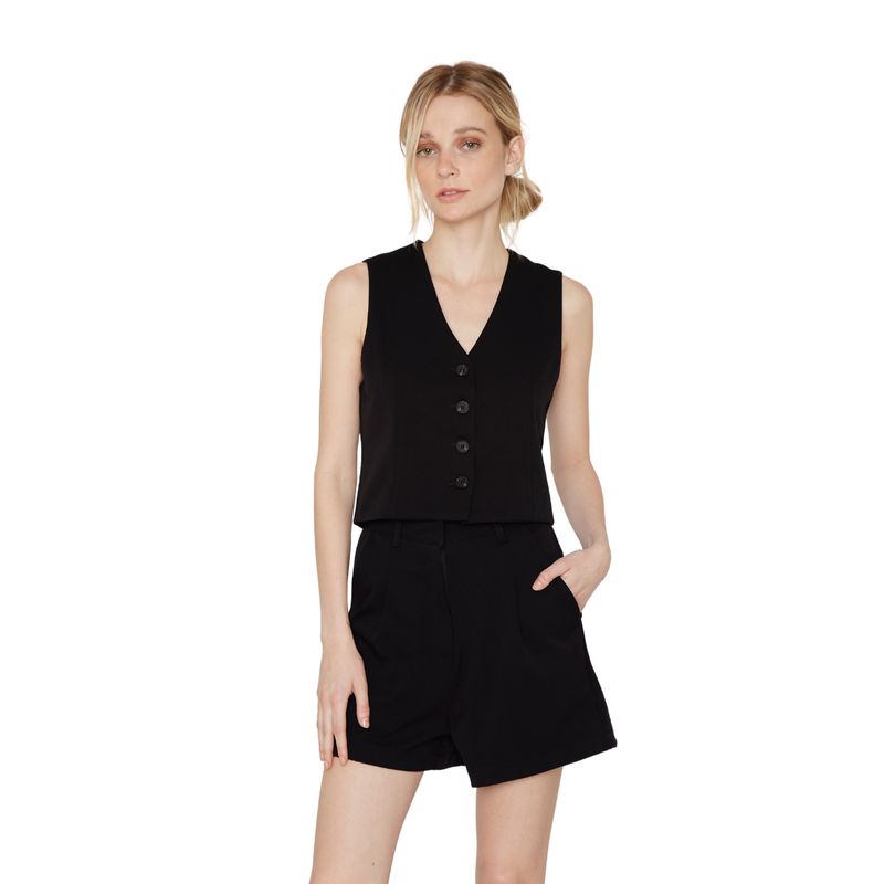 JACINTA TIENDA - Vest Owen negro Jacinta Tienda