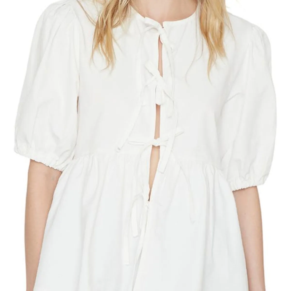 JACINTA TIENDA - Blusa lazos blanca Jacinta Tienda