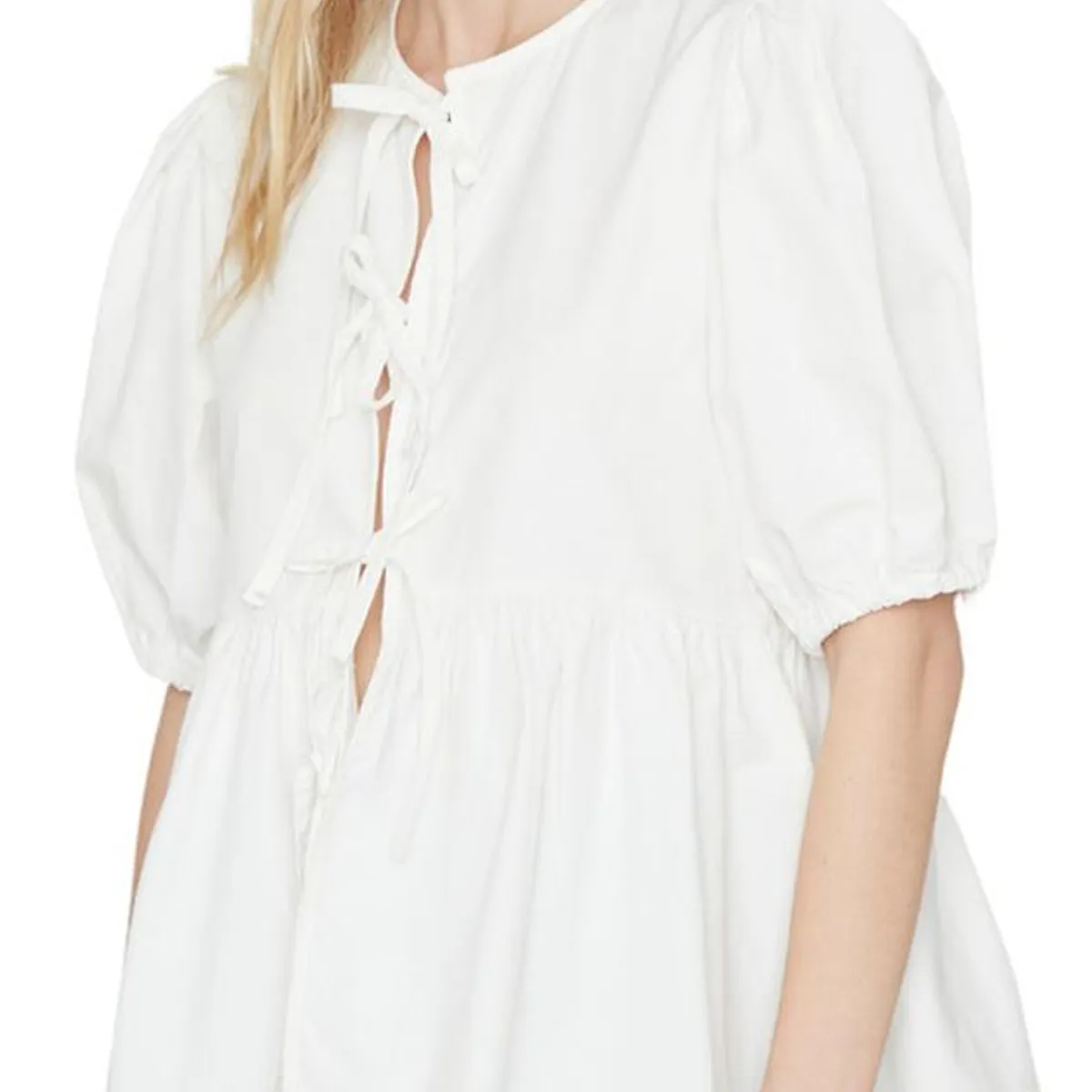 JACINTA TIENDA - Blusa lazos blanca Jacinta Tienda