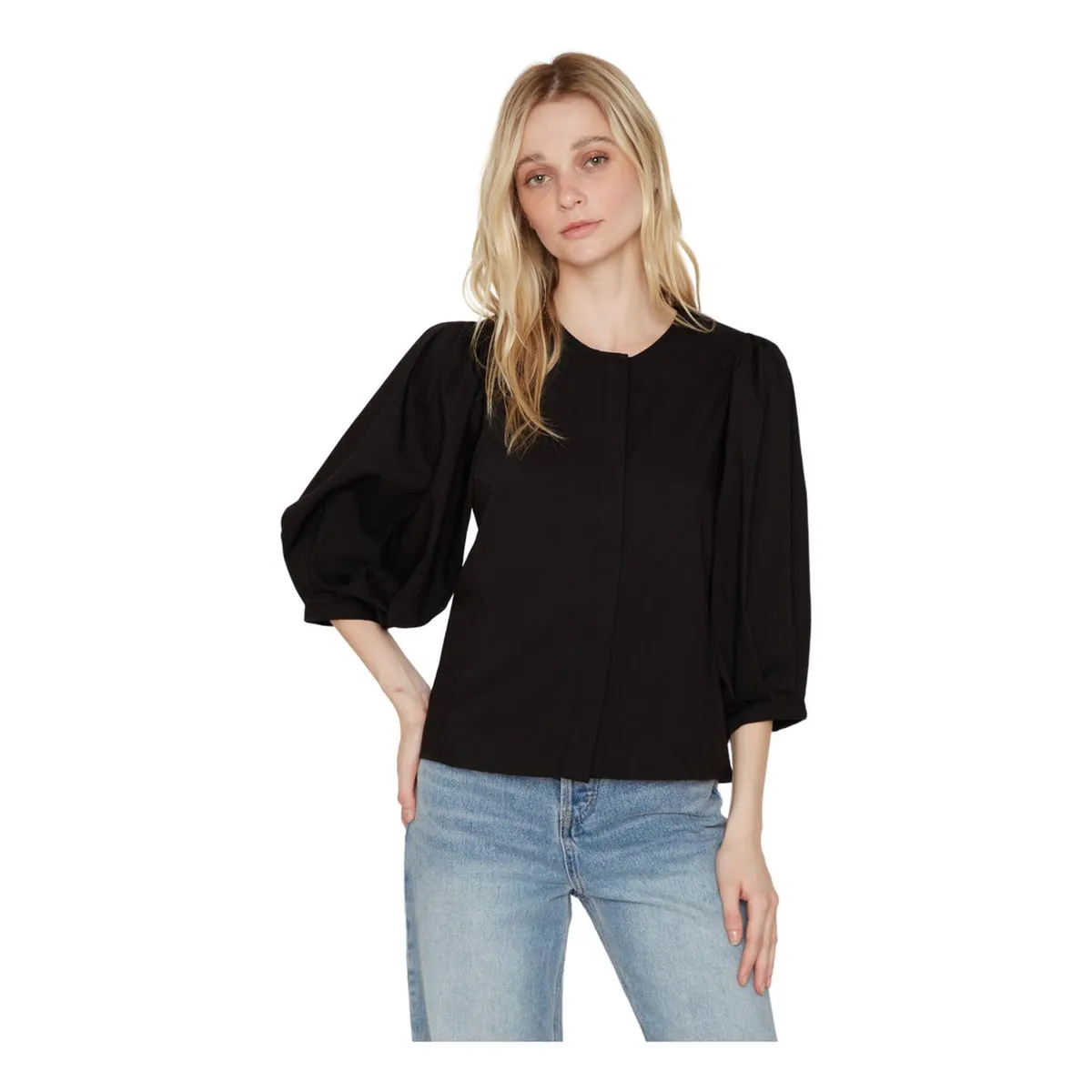 JACINTA TIENDA - Blusa Pipa negra Jacinta Tienda