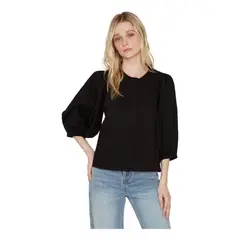 JACINTA TIENDA - Blusa Pipa negra