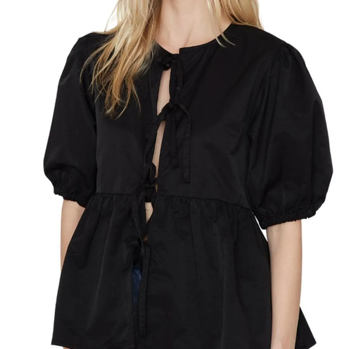 JACINTA TIENDA - Blusa lazos negra Jacinta Tienda