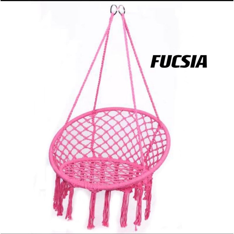 ANGELES DEL HOGAR - Silla Hamaca Color Fucsia  80 X 60 X 120 cm