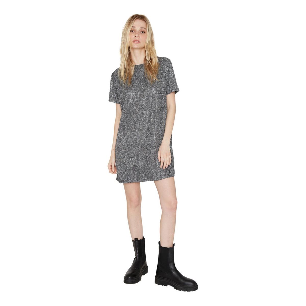 JACINTA TIENDA - Vestido Glitter gris Jacinta Tienda