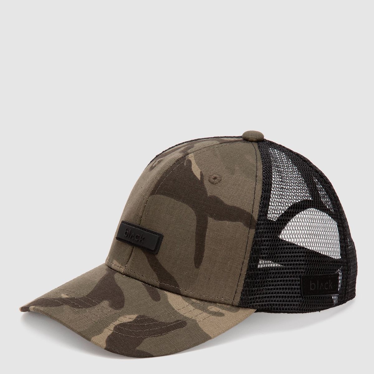 BLACK - Jockey Trucker Gum Camo Black Bubba
