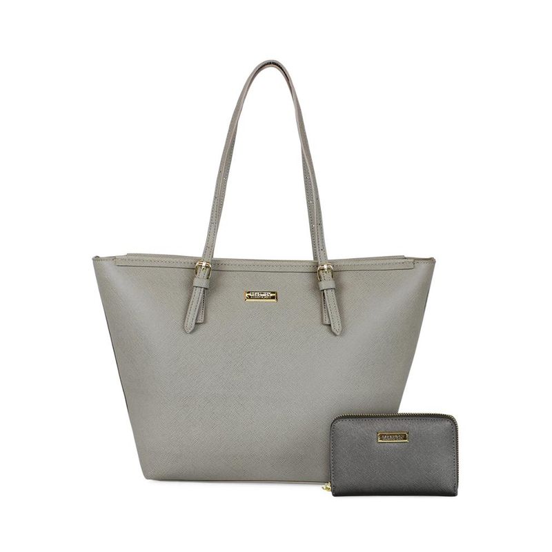 KENNETH COLE - Cartera Tempo + billetera Trifold gris Kenneth Cole