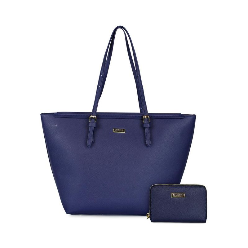 KENNETH COLE - Cartera Tempo + billetera Trifold azul oscuro Kenneth Cole