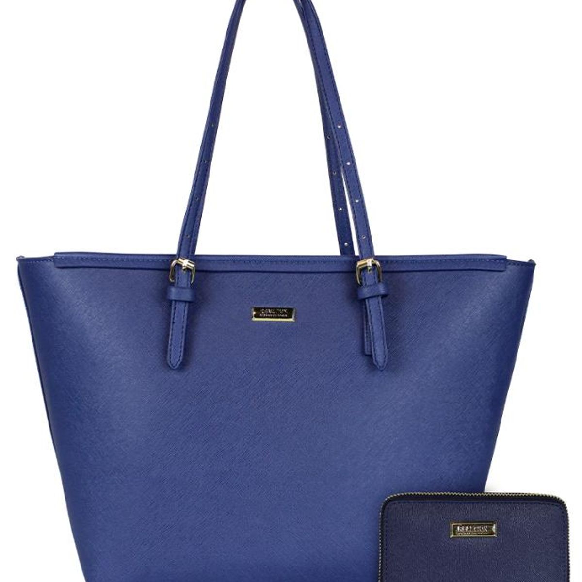 KENNETH COLE - Cartera Tempo + billetera Trifold azul Kenneth Cole