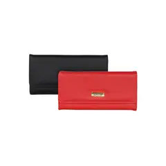 KENNETH COLE - 2 Billeteras de mujer Fidelia negra y roja