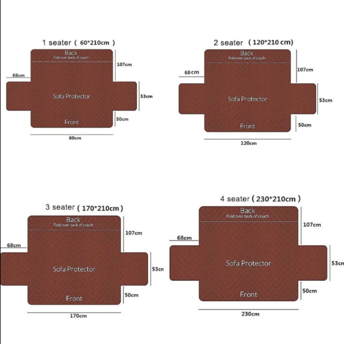 GENERICO - Cubre Sofa de 3 cuerpos con ligas Sujetadoras y ANTI-DERRAME