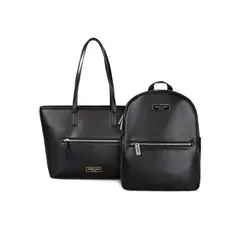 KENNETH COLE - Mochila y cartera Tote Michalina negra