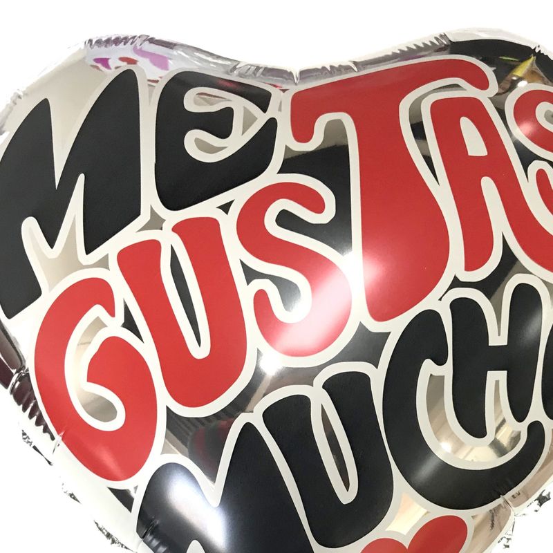 GENERICO - GLOBO METALICO 18 ME GUSTAS MUCHO X50 UNI