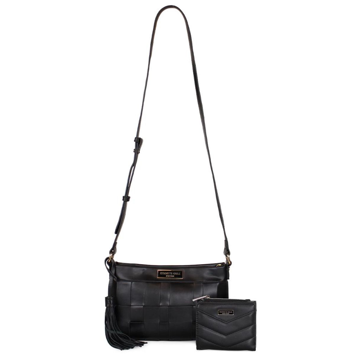 KENNETH COLE - Cartera Eyton y billetera Abella black Kenneth Cole