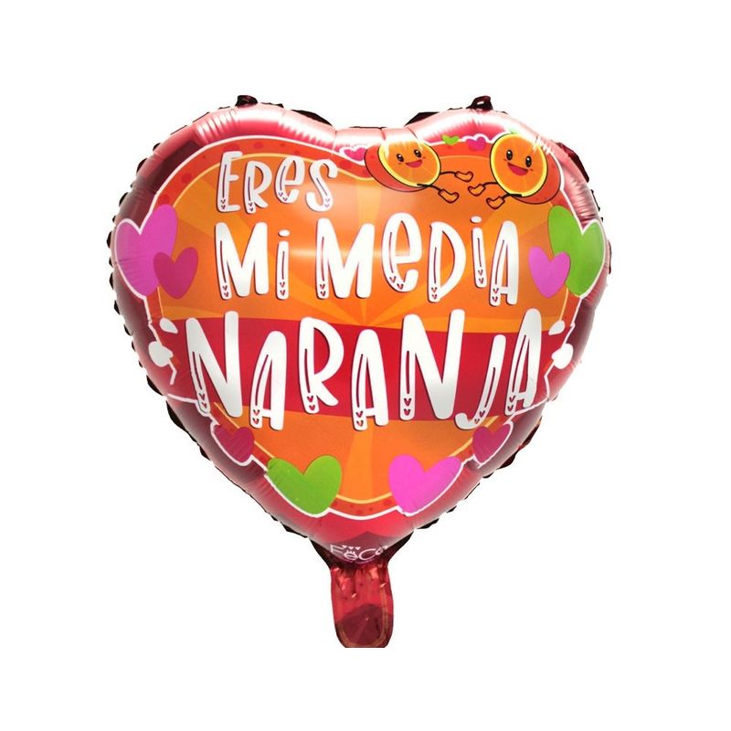 GENERICO - GLOBO METALICO 18 MEDIA NARANJA X50 UNI